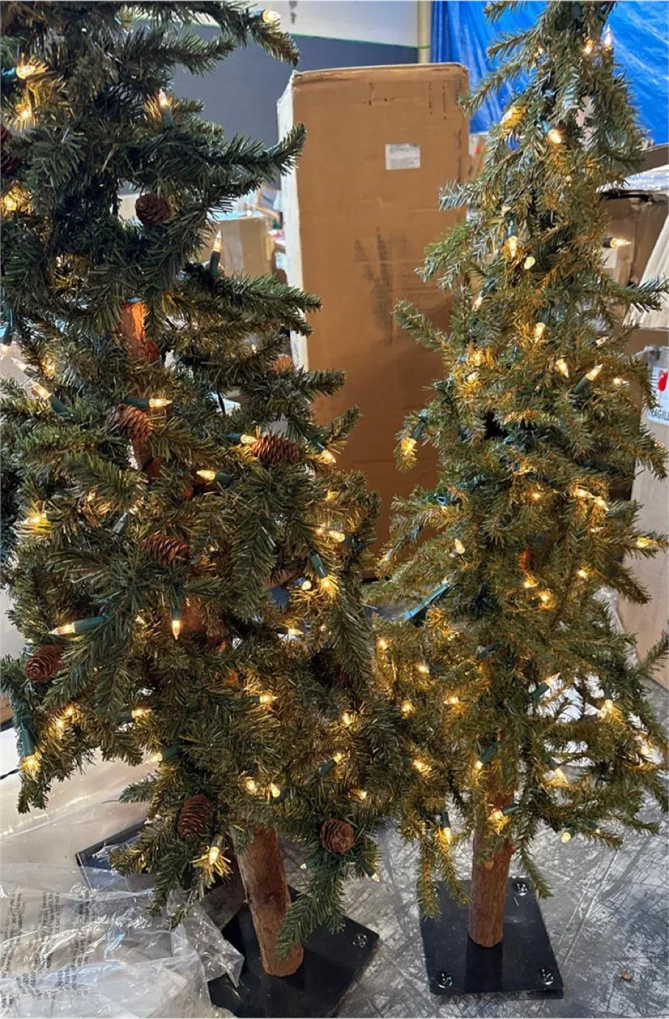 Set of 2 Artificial Pine Decorative Trees image indicator(3)