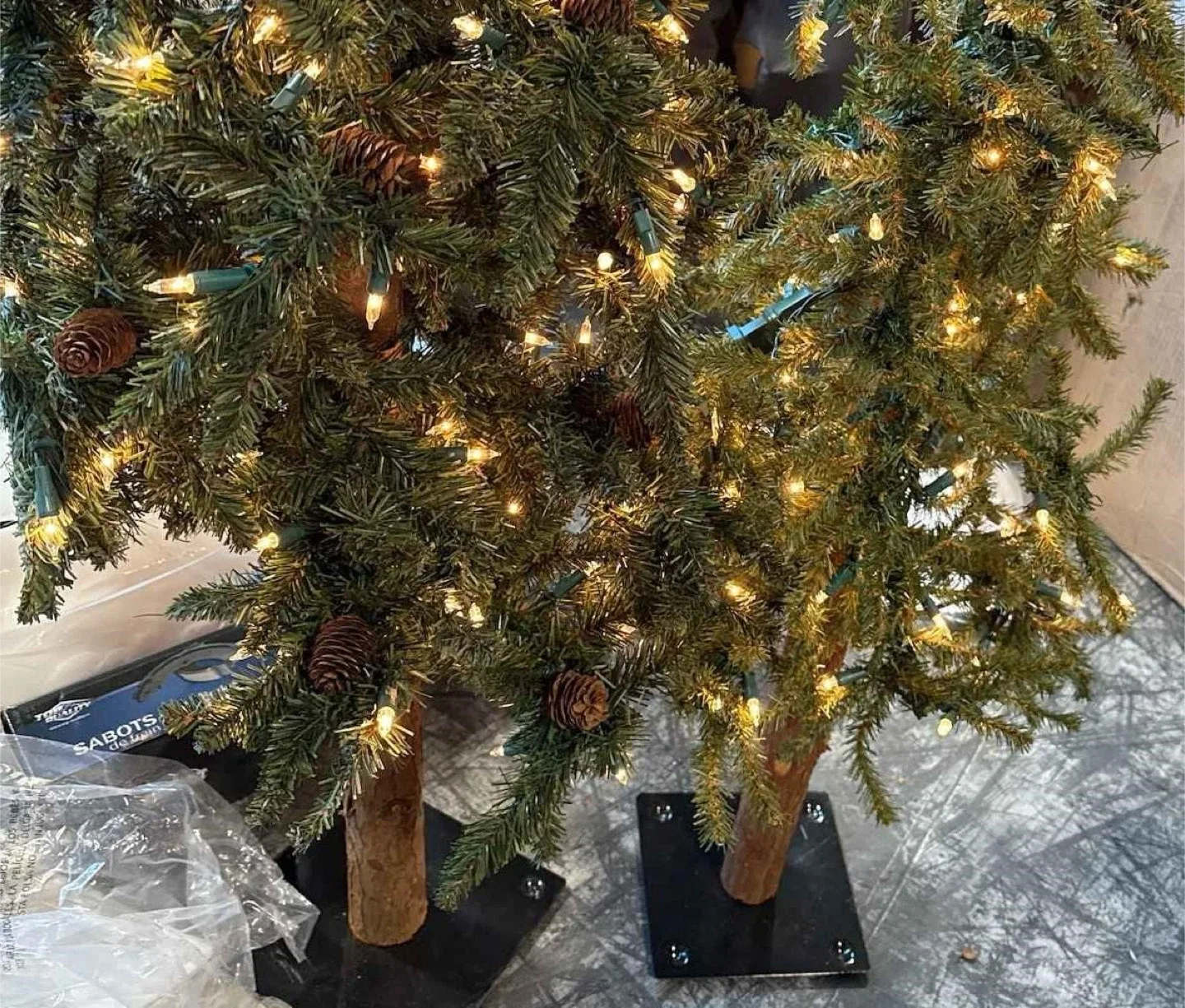Set of 2 Artificial Pine Decorative Trees image indicator(2)