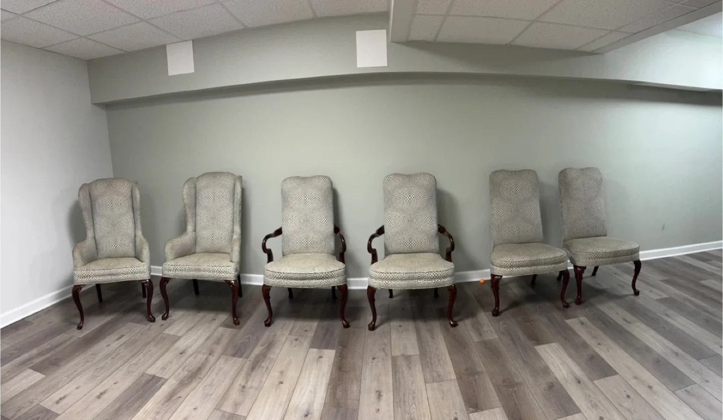 3 Pair of Upholstered Wingback Chairs