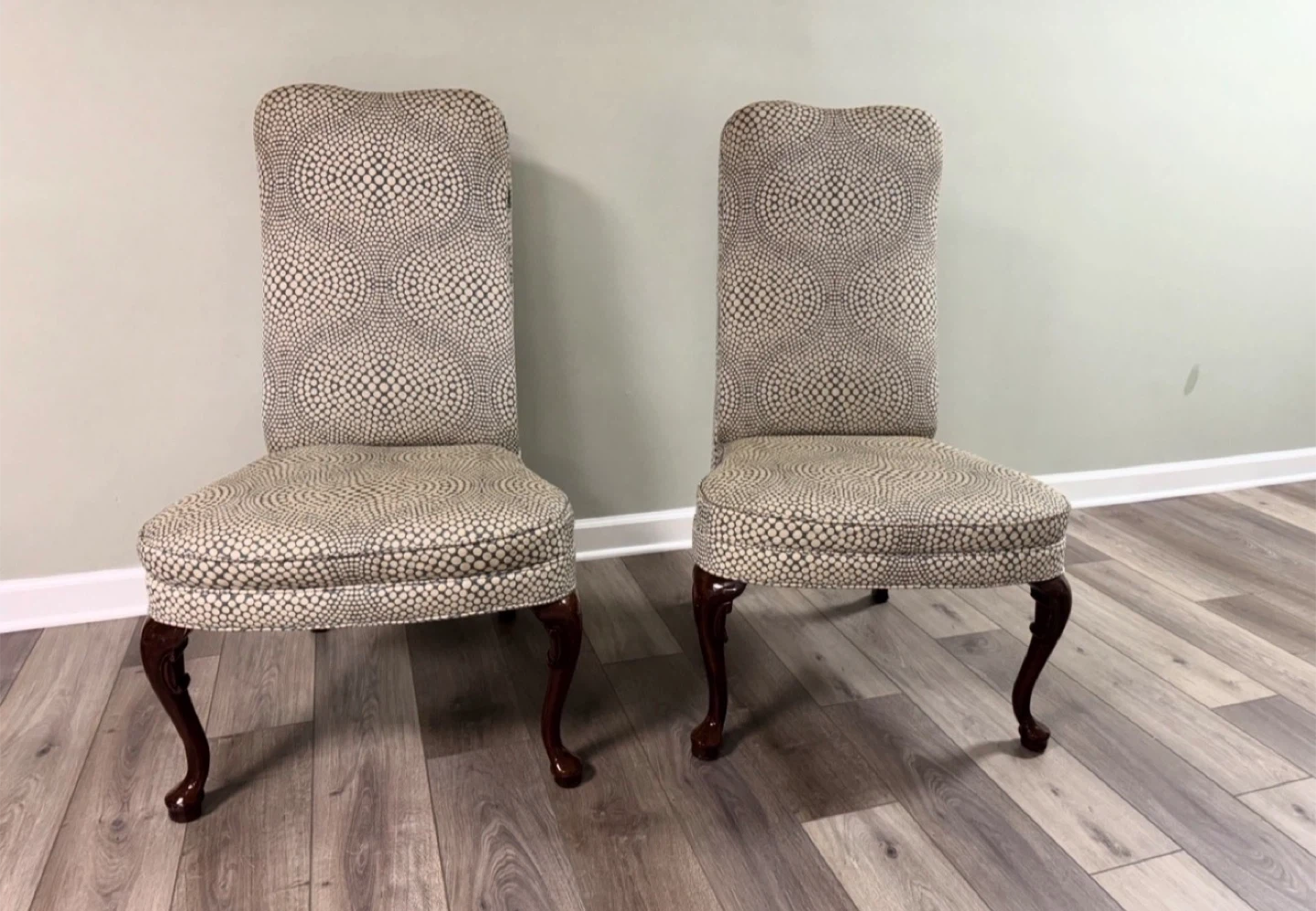 3 Pair of Upholstered Wingback Chairs - photo 5