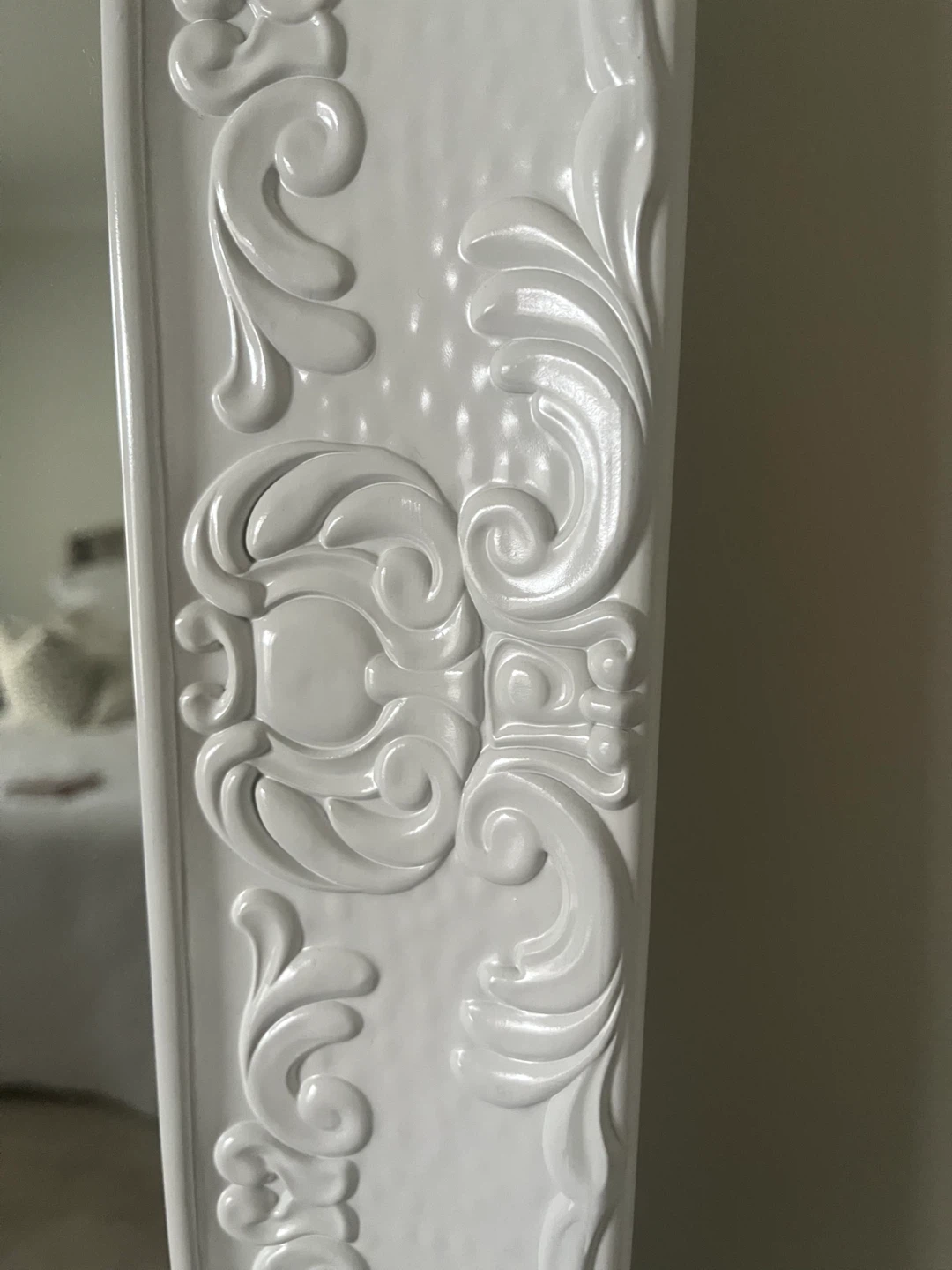White Ornate Full Length Mirror - photo 2