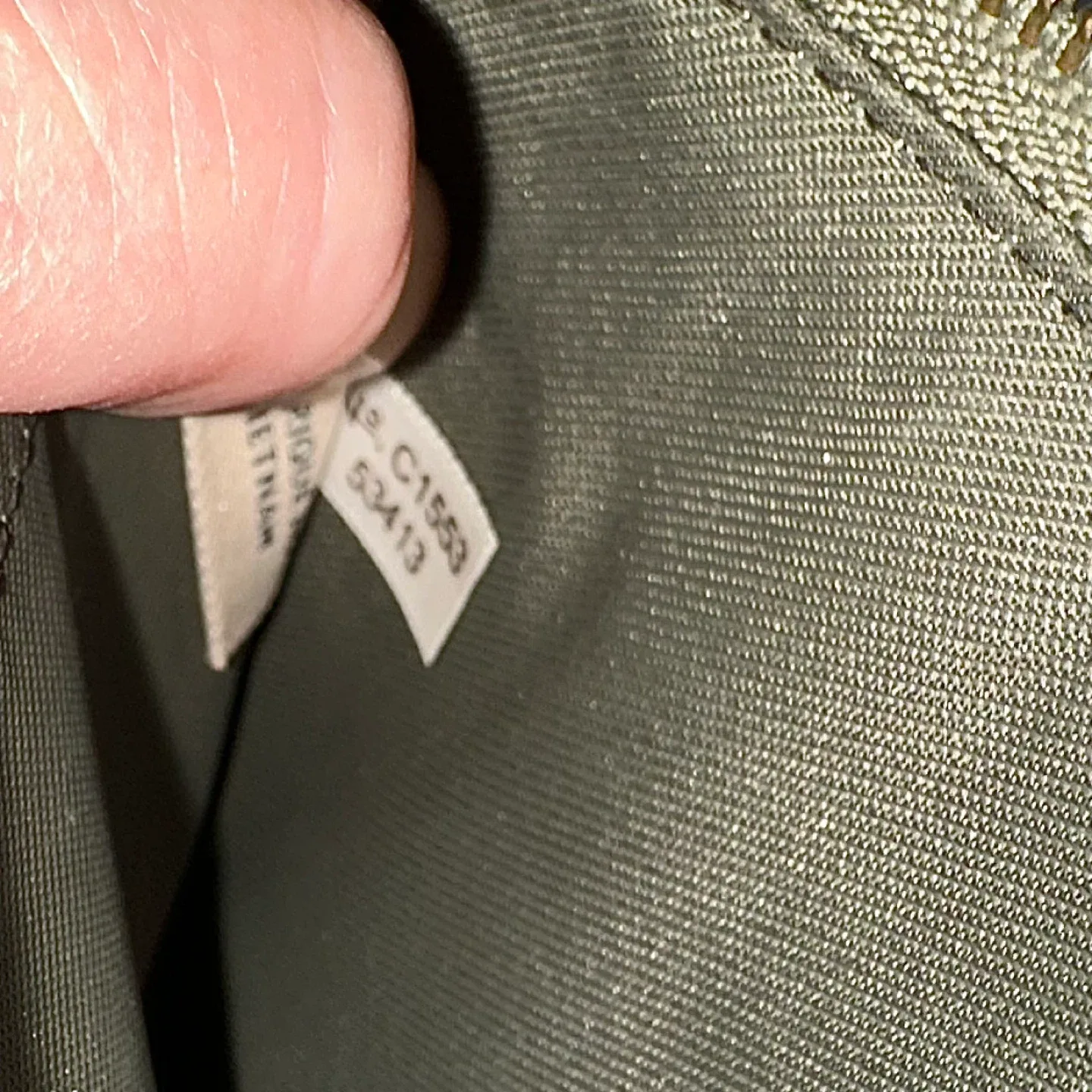 Coach Olive Green Leather Wristlet image indicator(10)