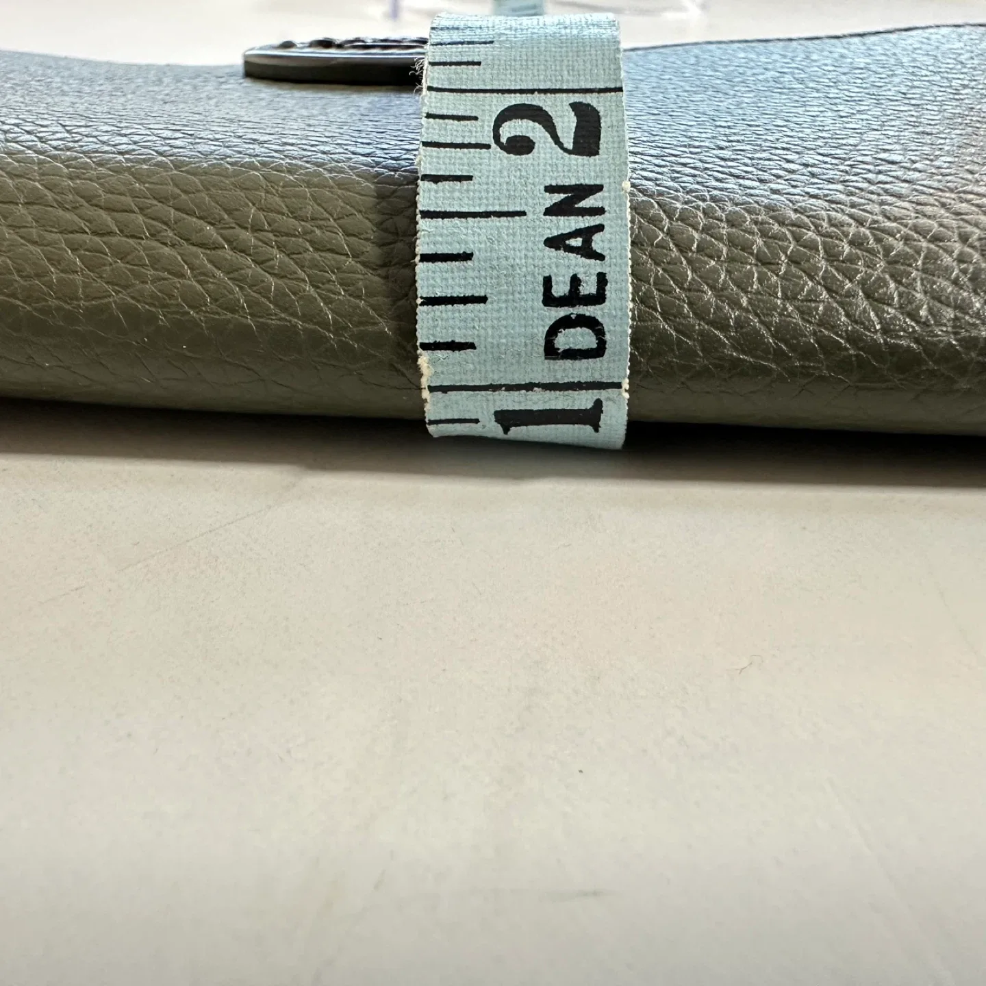 Coach Olive Green Leather Wristlet image indicator(9)