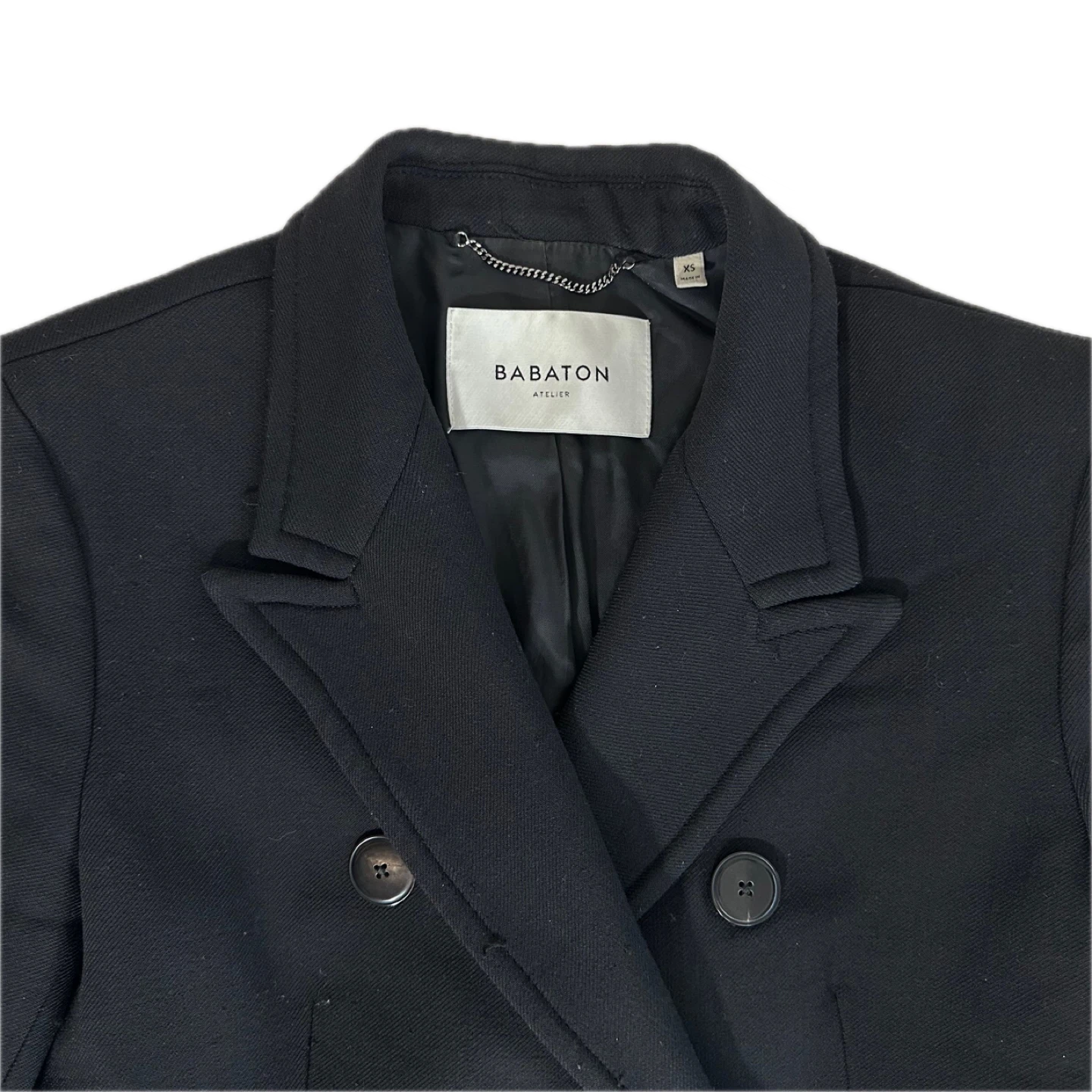 Babaton Atelier Black Coat - Size XS - photo 4