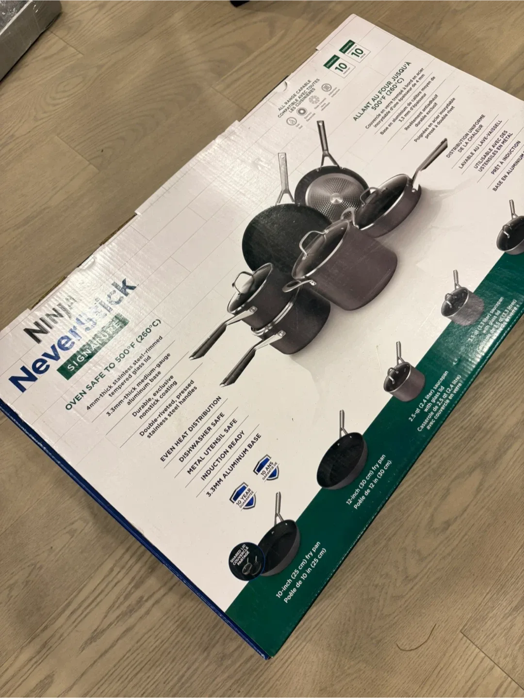 New Ninja NeverStick SIGNATURE Cookware Set