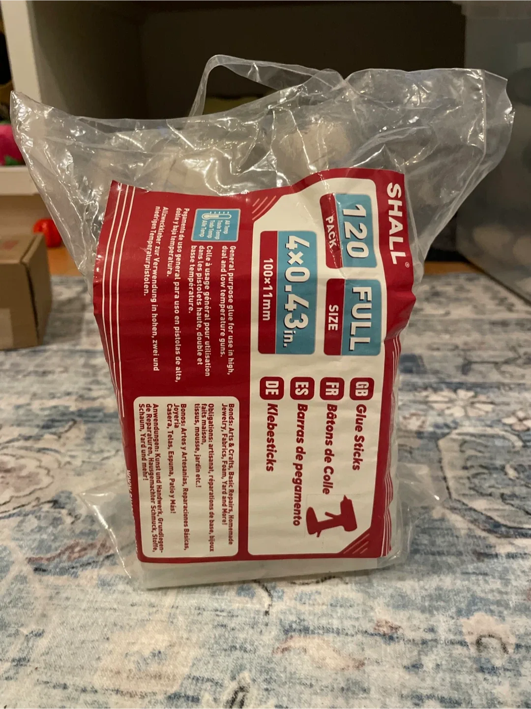 SHALL Full Size Glue Sticks - 120 Pack