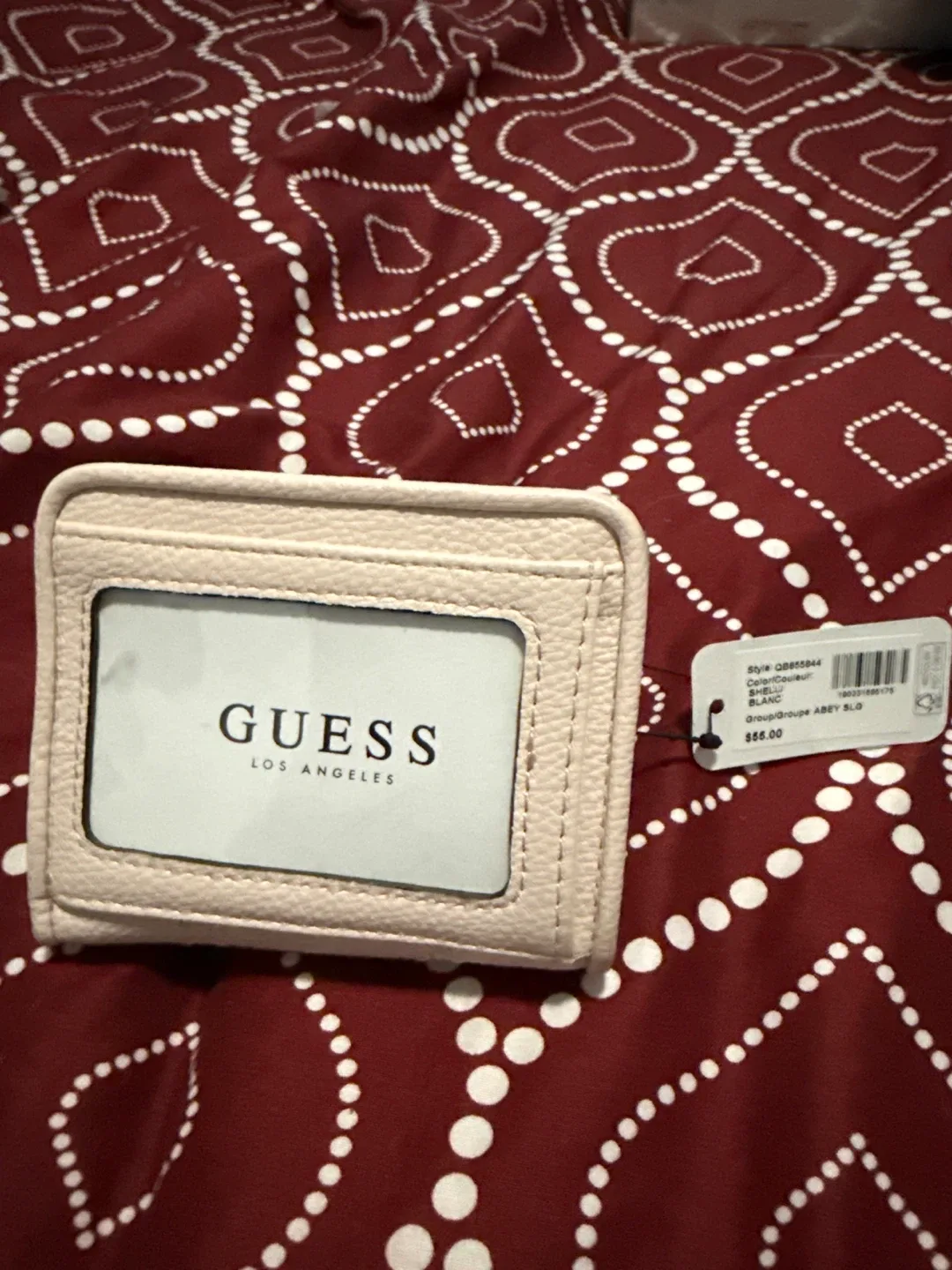 Guess Abbey Mini Trifold Wallet - Blanc image indicator(3)
