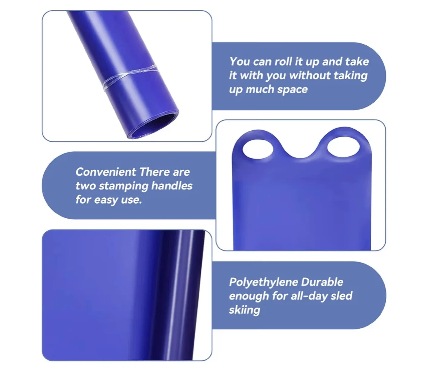 New Flying Carpet Snow Sled - Blue image indicator(4)