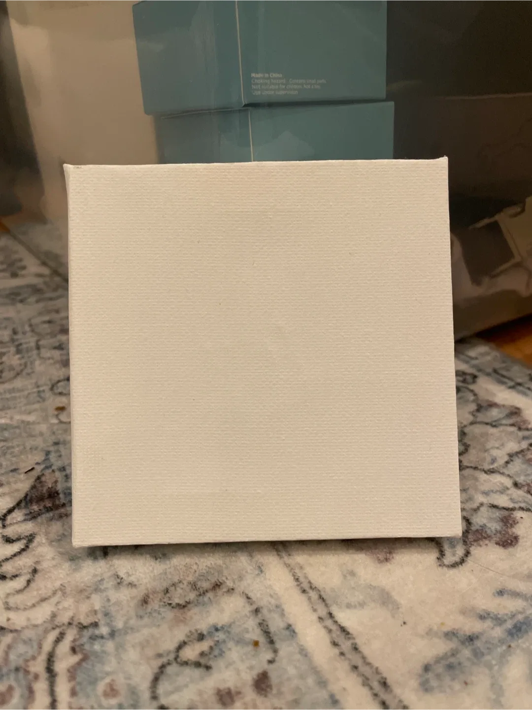 2 mini Blank White Canvas Boards