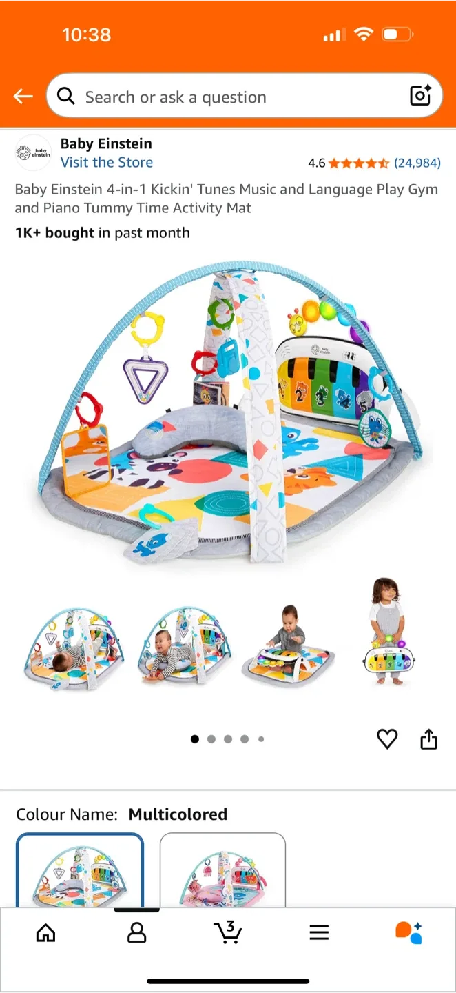 Baby Einstein 4-in-1 Kickin' Tunes Play Gym image indicator(2)