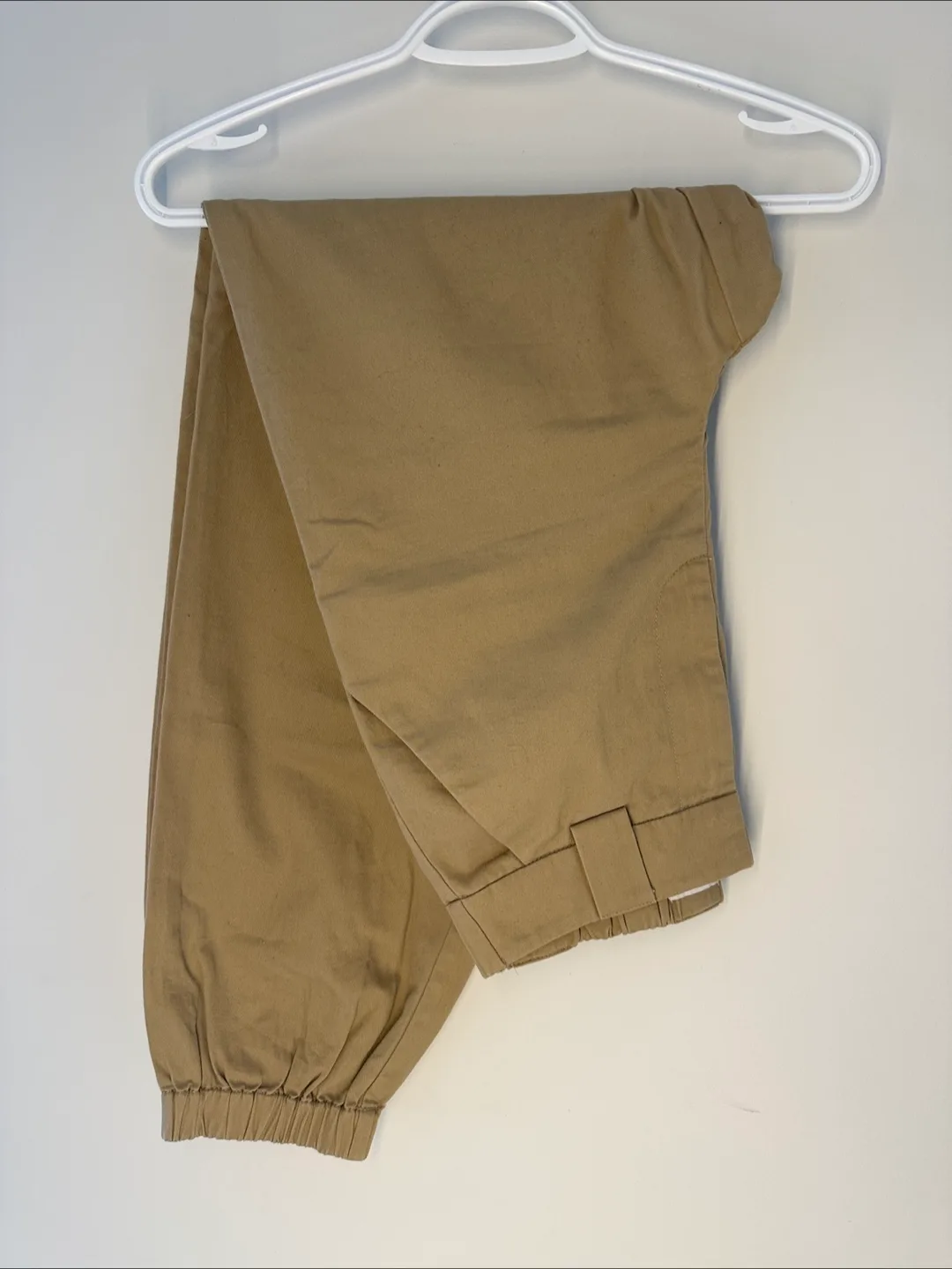 Beige Jogger Cargo Pants