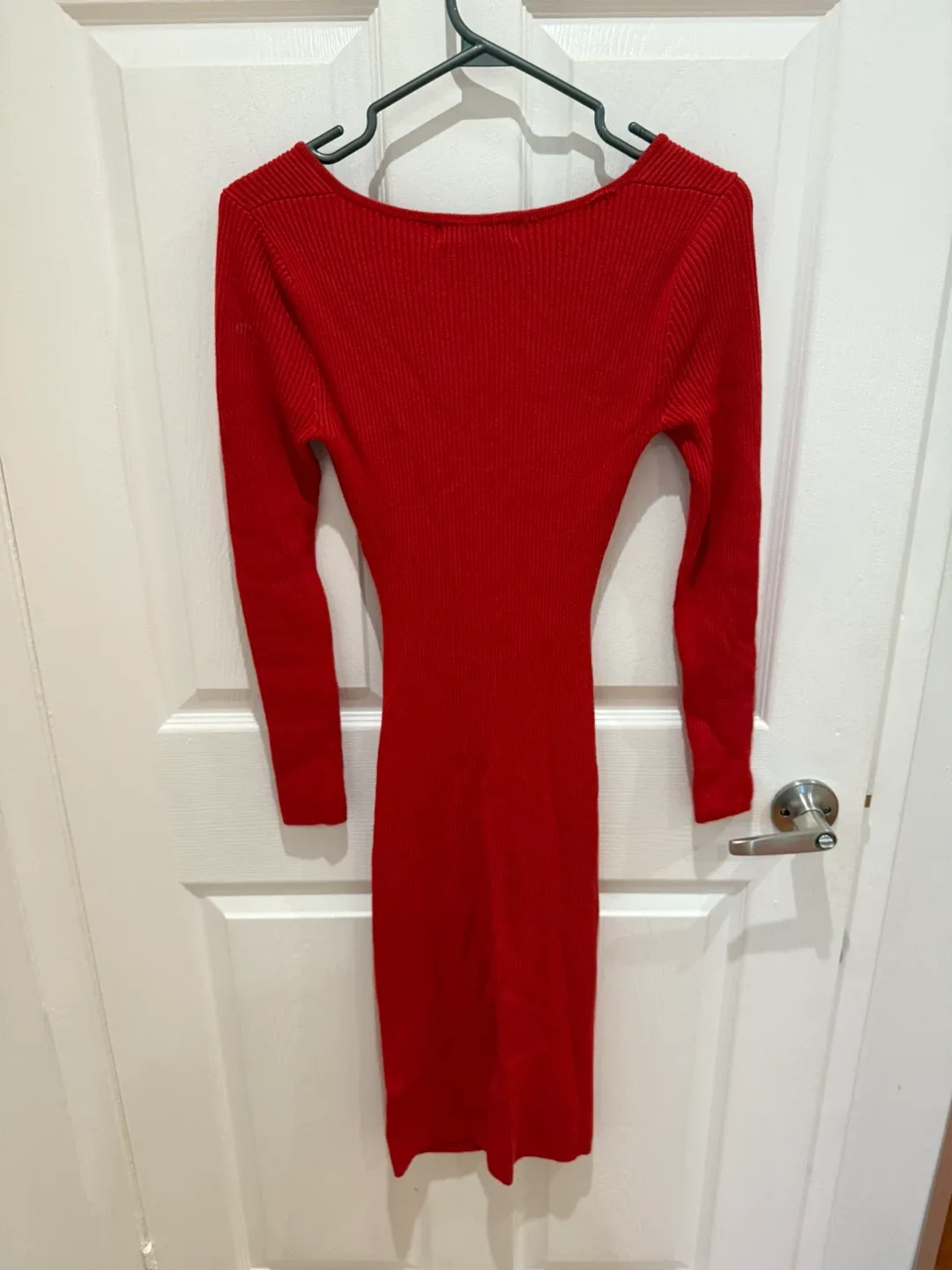 Guess Red Knit Cutout Dress - Size XS image indicator(2)