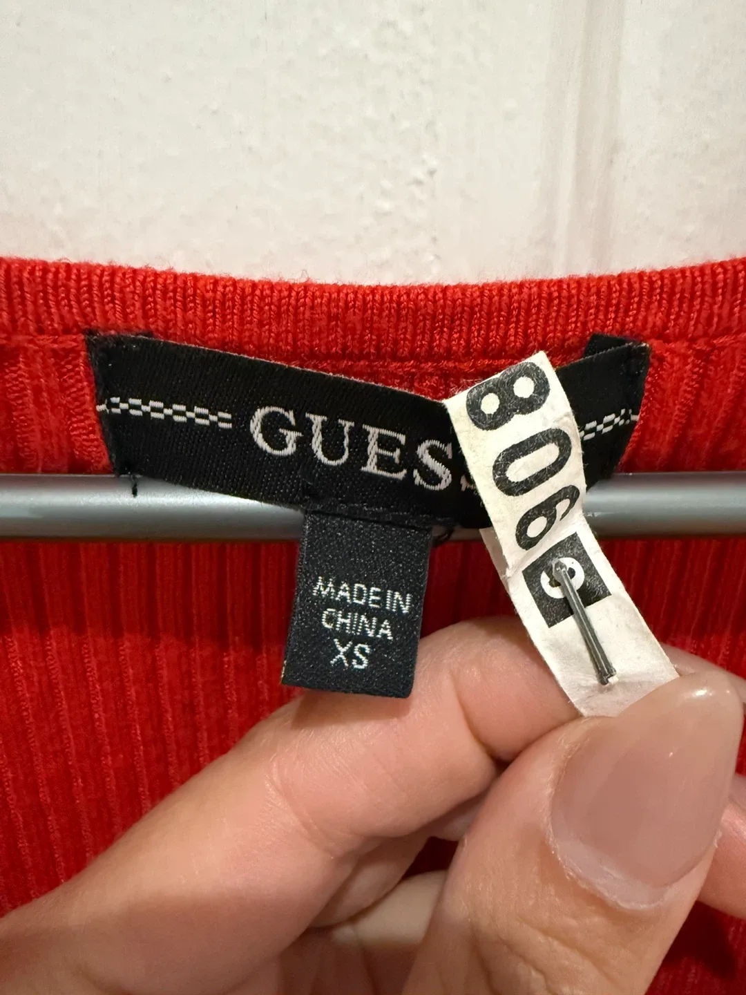 Guess Red Knit Cutout Dress - Size XS image indicator(3)
