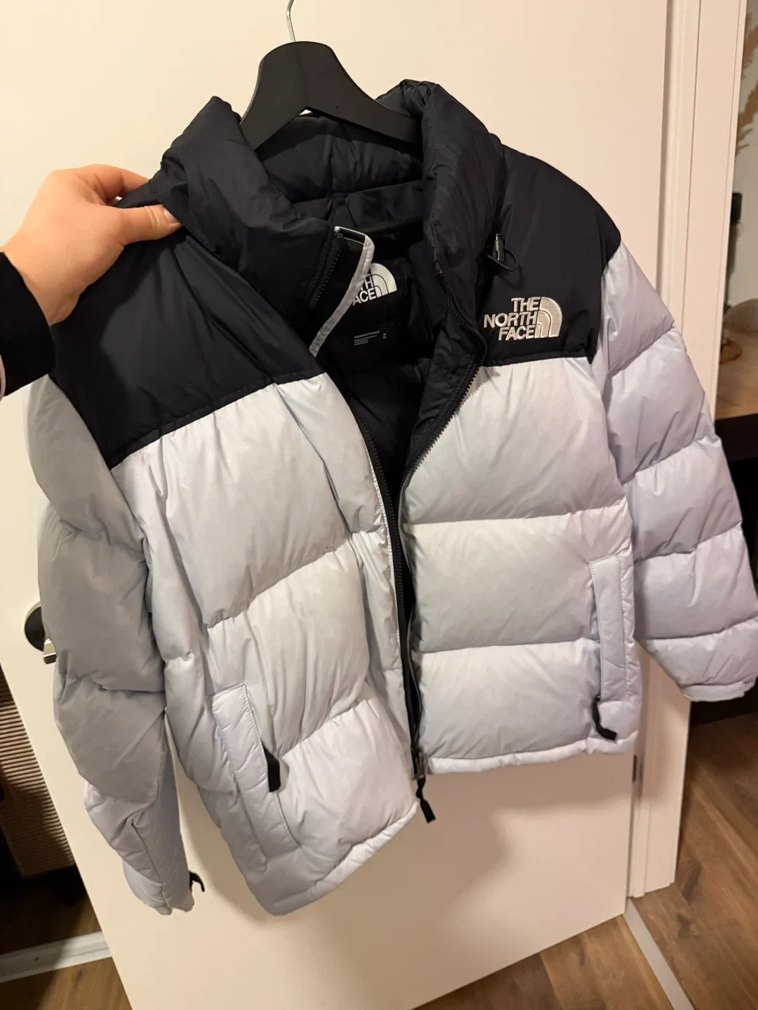 The North Face Puffer Jacket Black & light blue