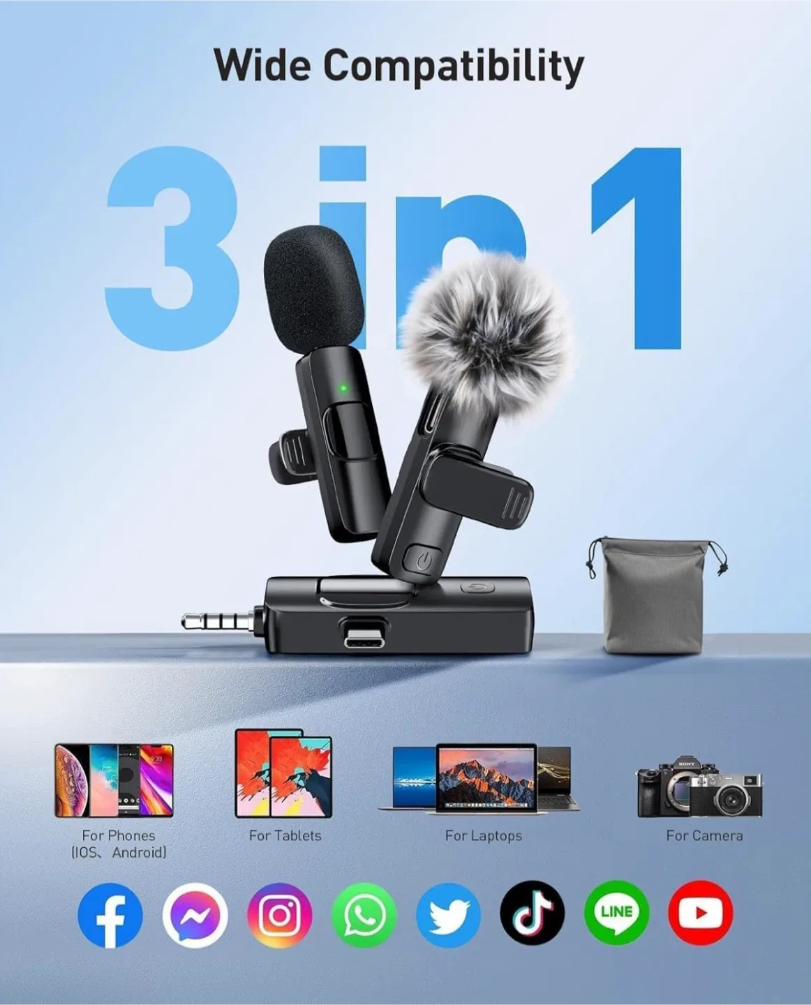 Wireless Lavalier Mic Set image indicator(2)