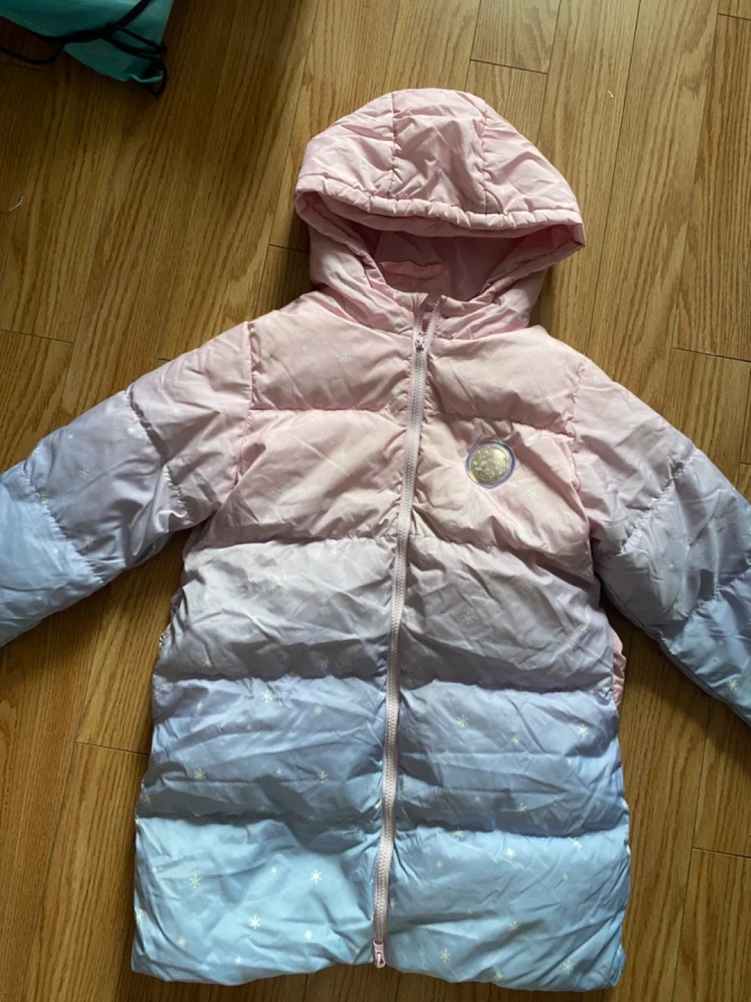 Girl's Winter Down Coat Padded Jacket - Size 145 image indicator(2)