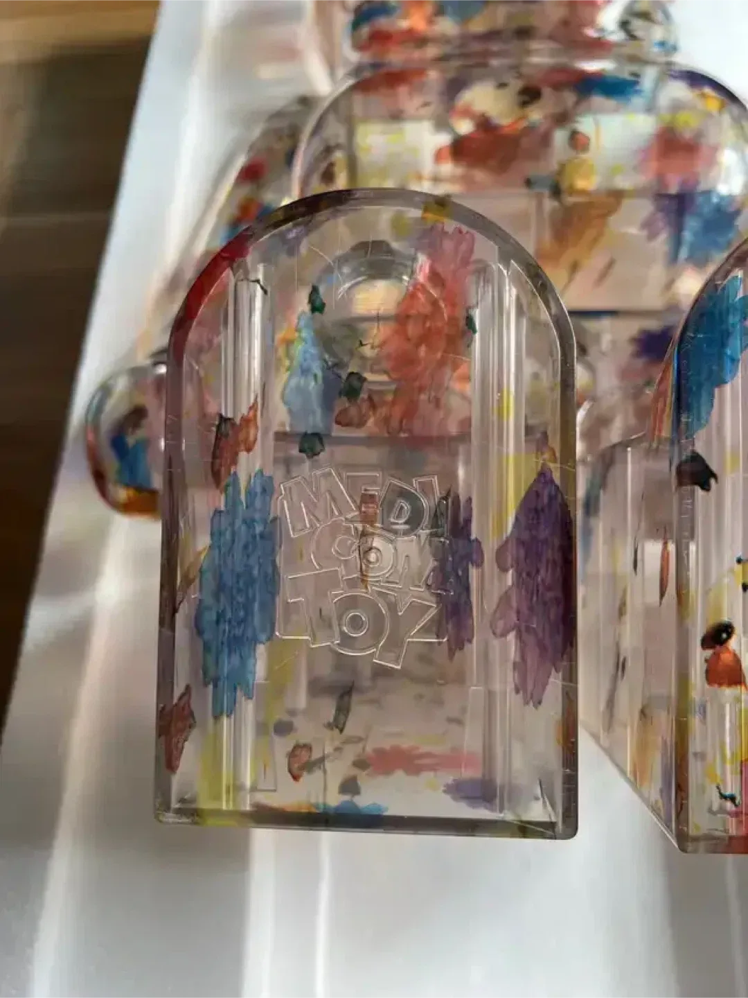 AUTHENTIC 1000% BEARBRICK X ANREALAGE (CLEAR) WITH BOX image indicator(3)