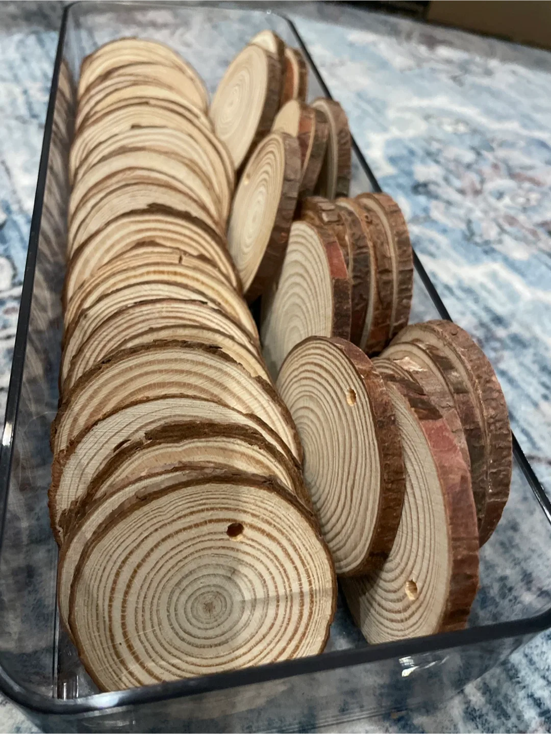 Wooden Tree Slice Ornaments image indicator(4)