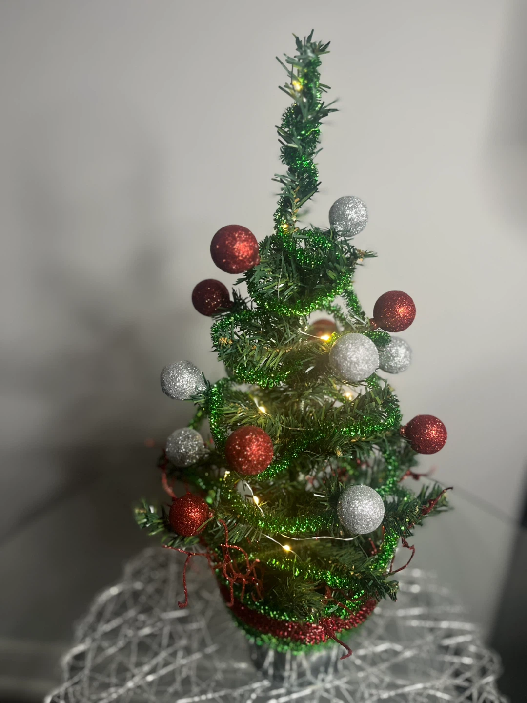 A Handmade Small Decorated Christmas Tree - photo 5