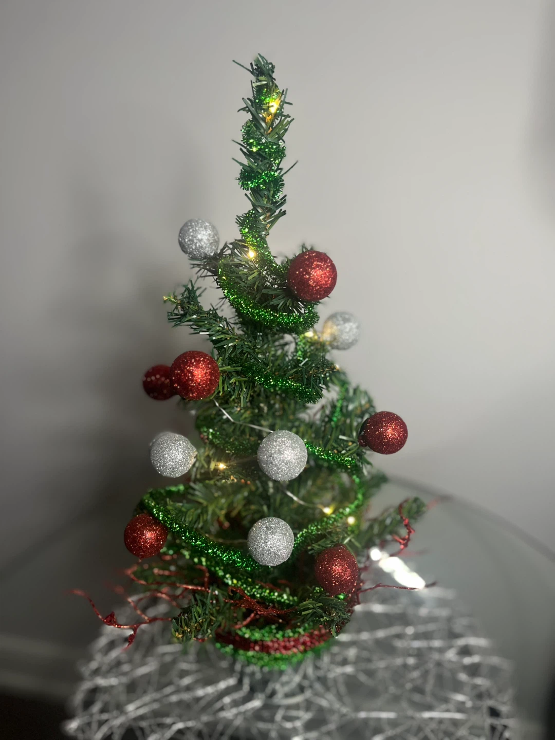 A Handmade Small Decorated Christmas Tree - photo 2