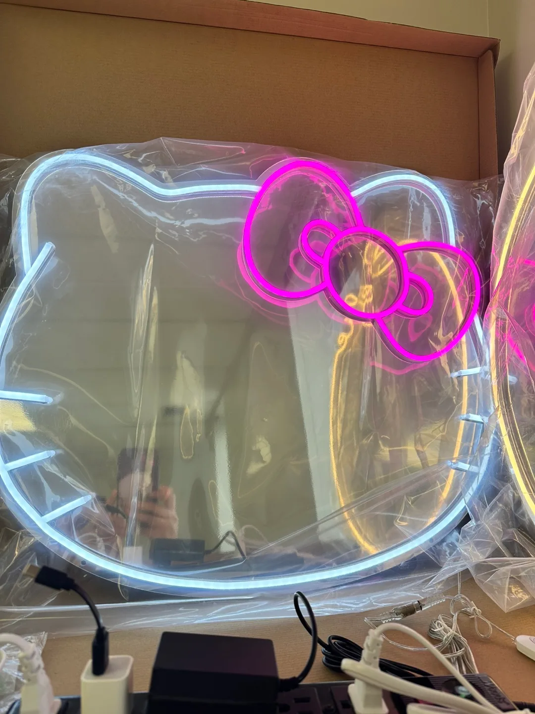 Led neon mirror 100$ image indicator(3)