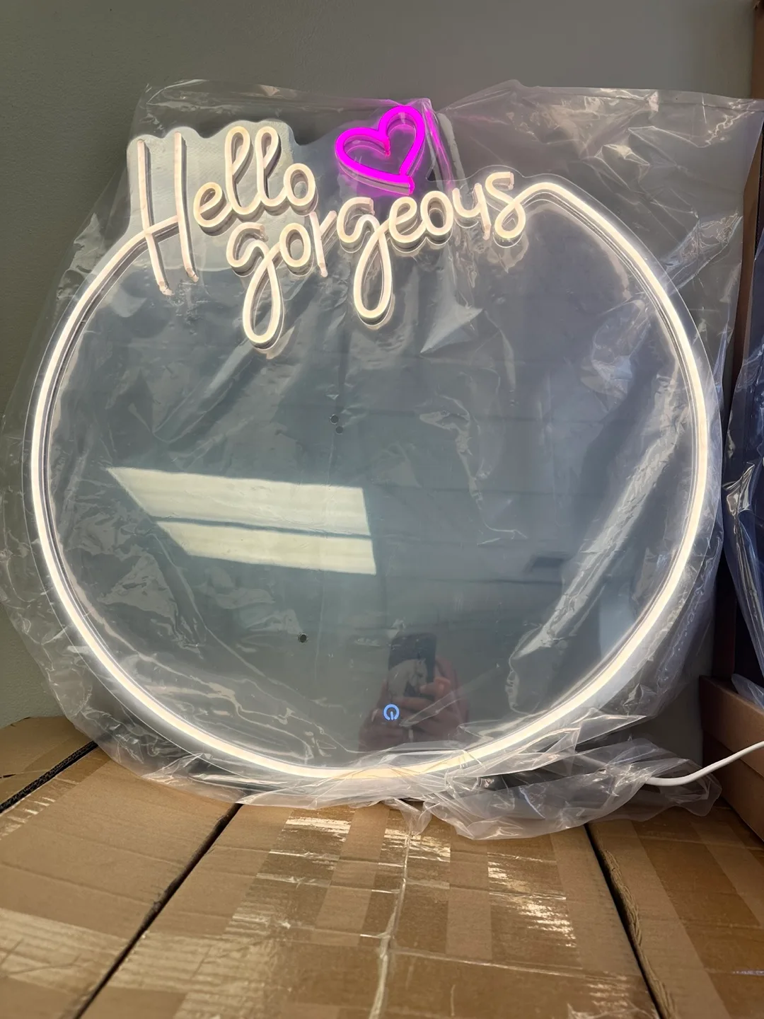 Led neon mirror 100$