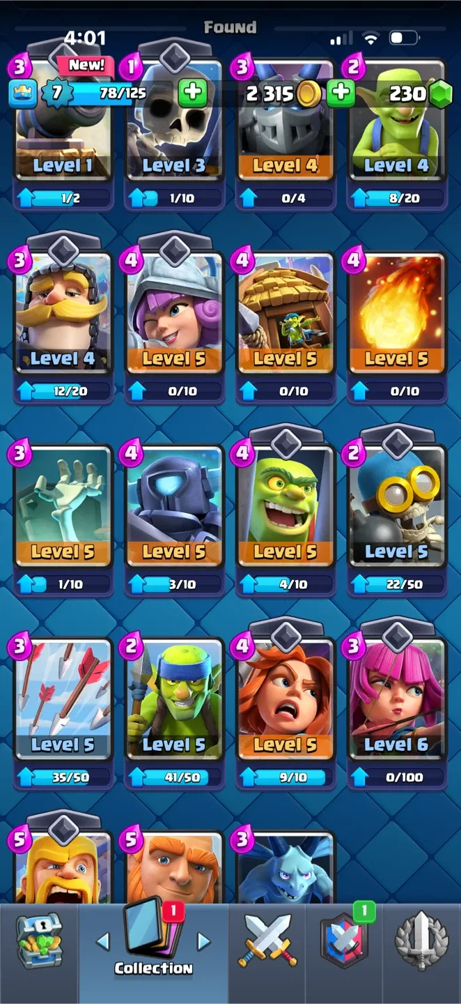 Clash Royale deck photo