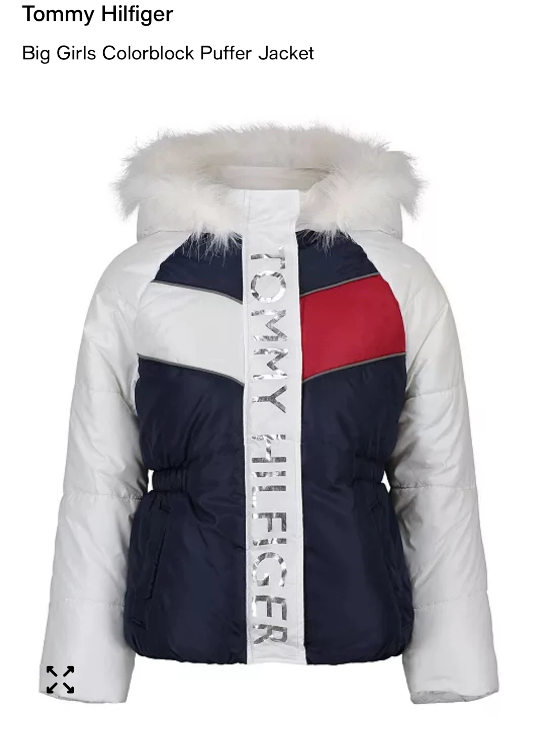 Tommy Hilfiger Big Girls Colorblock Puffer Jacket