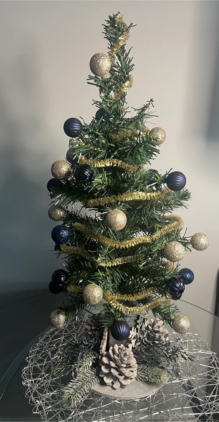 A Handmade Small Decorated Christmas Tree - photo 5