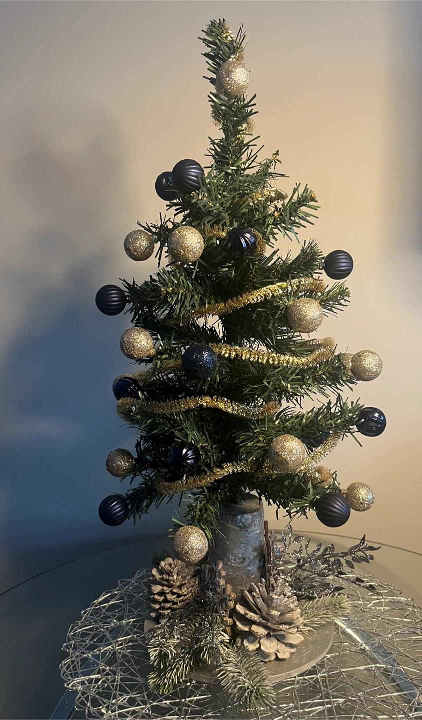 A Handmade Small Decorated Christmas Tree - photo 2