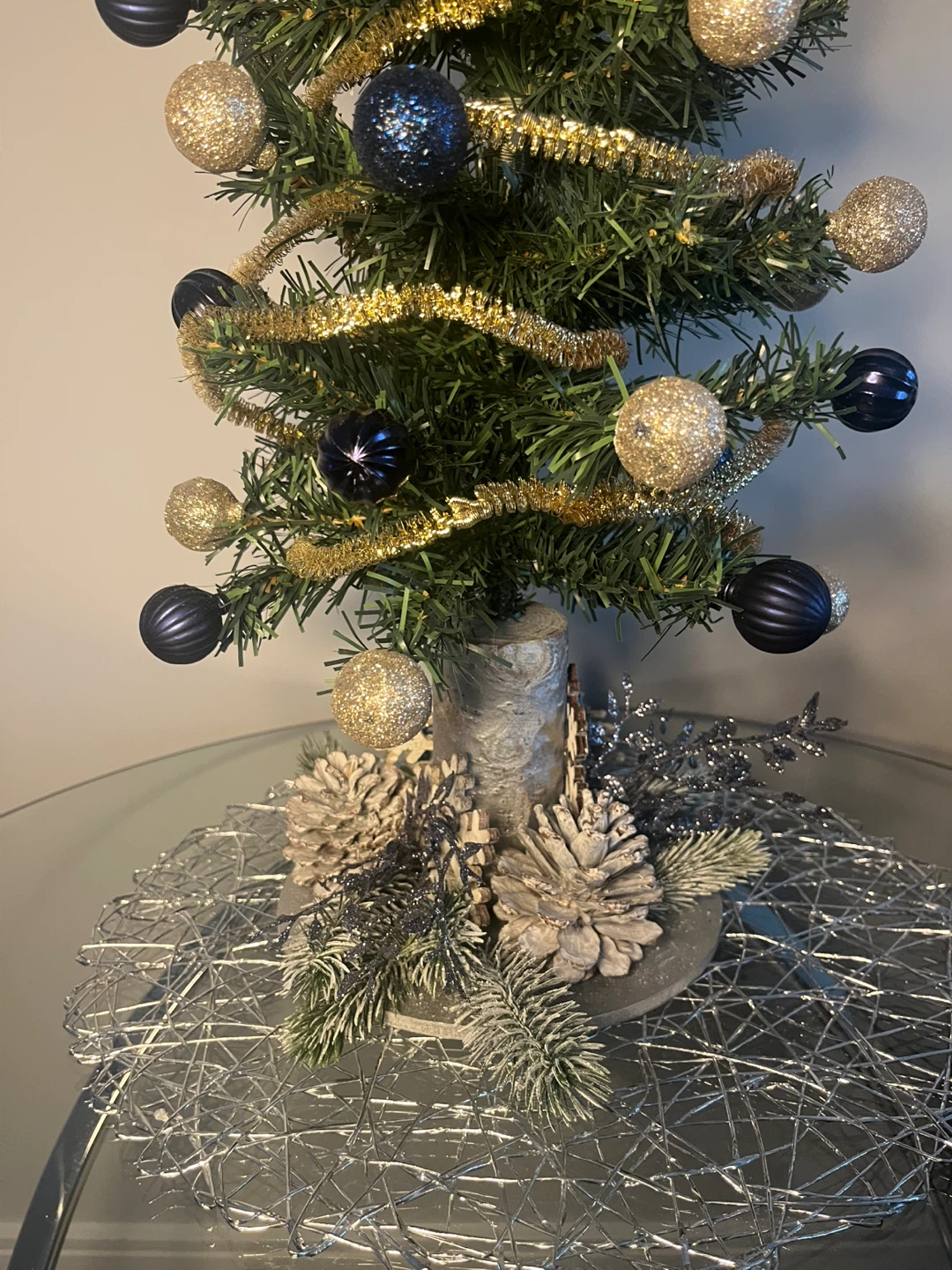 A Handmade Small Decorated Christmas Tree - photo 4