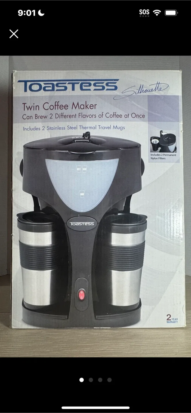Toastess Silhouette Twin Coffee Maker image indicator(5)