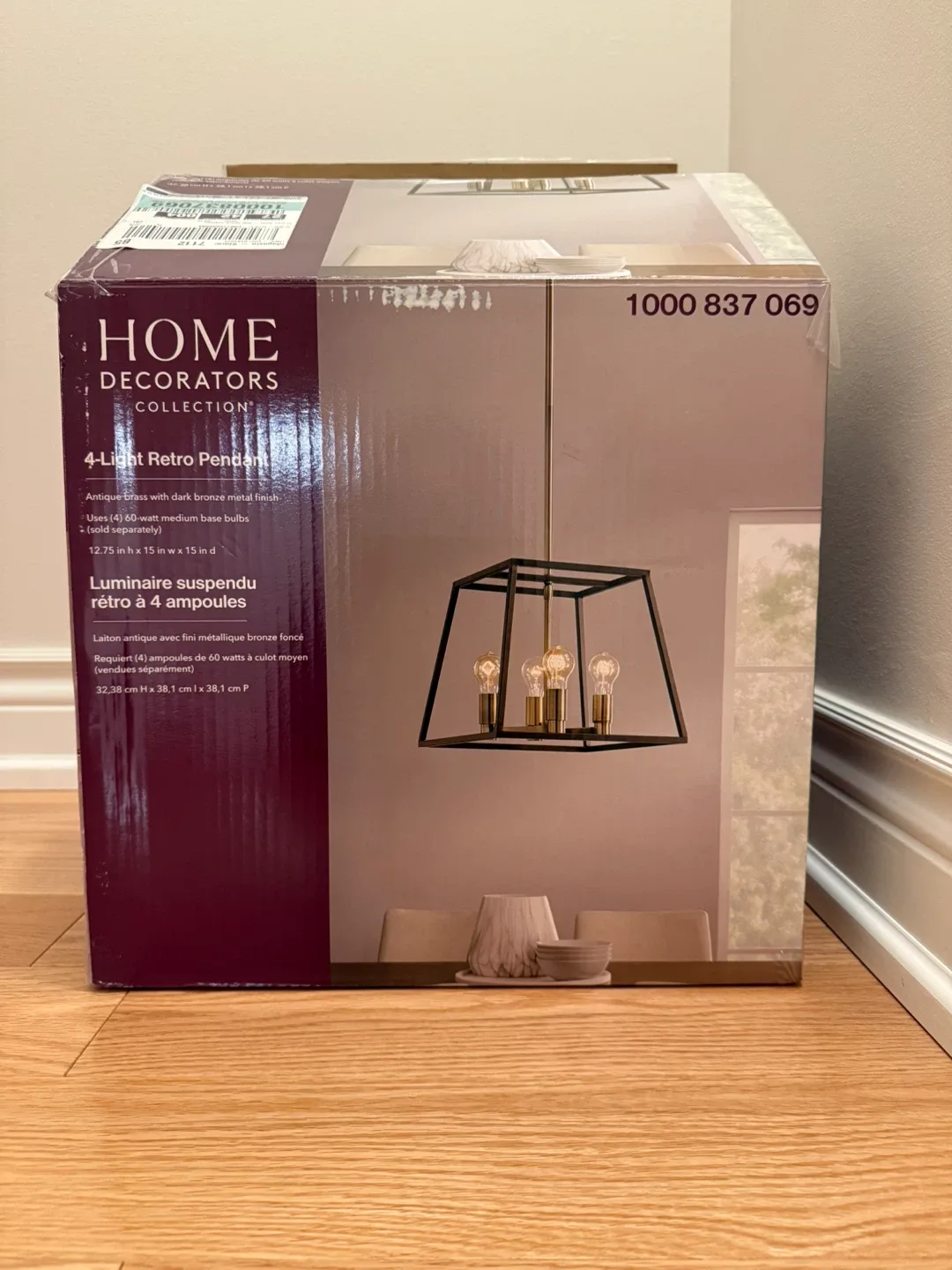 Reduced! Home Decorators Collection 4-Light Retro Pendant image indicator(2)