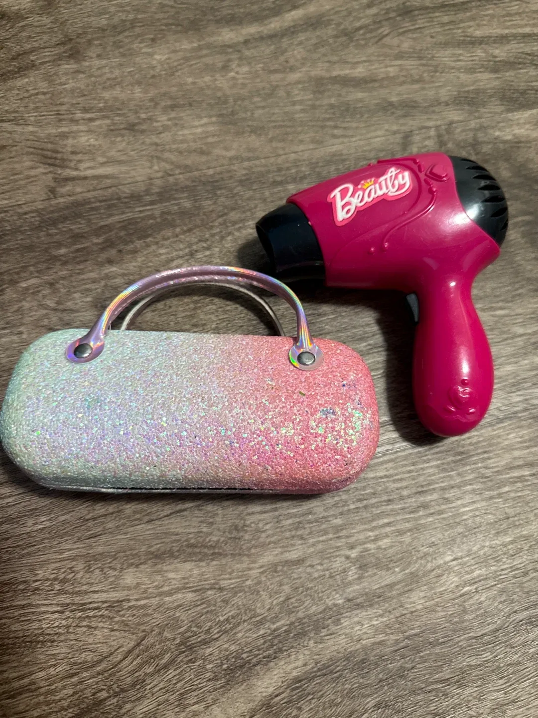 Beauty Toy Hair Dryer & Glitter Case