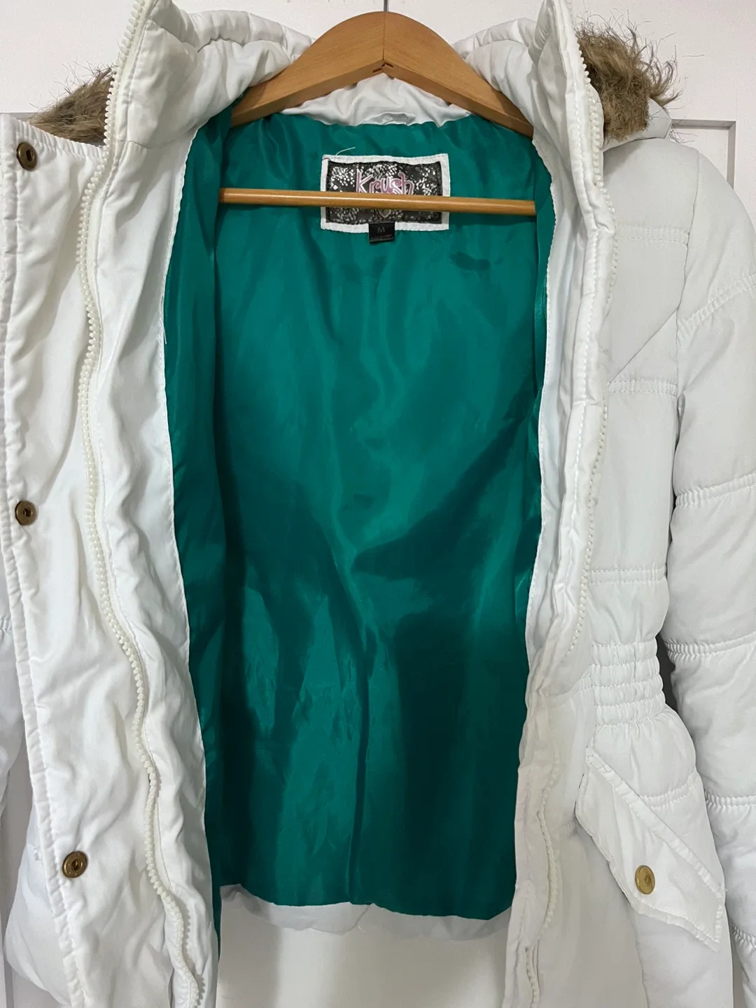 Krush Women’s White Winter Jacket - Small fit image indicator(3)