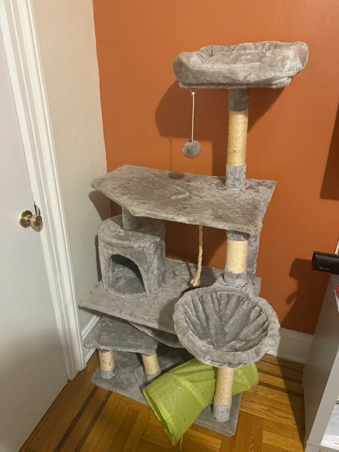 Cat Tree with Scratching Post & Tunnel
