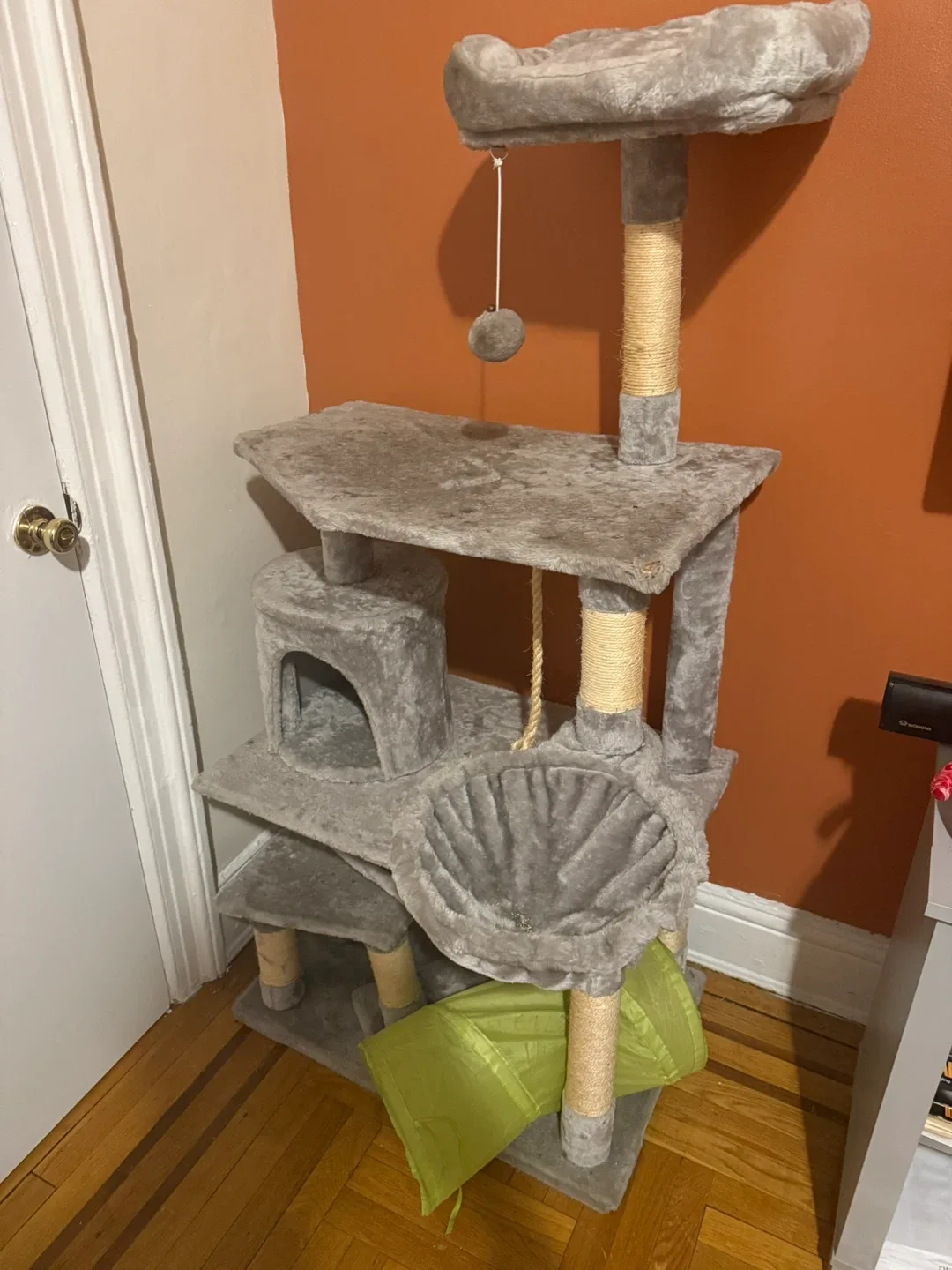 Cat Tree with Scratching Post & Tunnel image indicator(3)