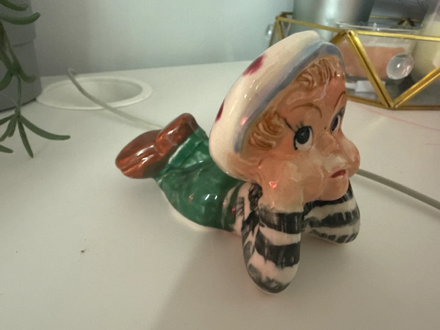 Vintage Ceramic Elf Figurine