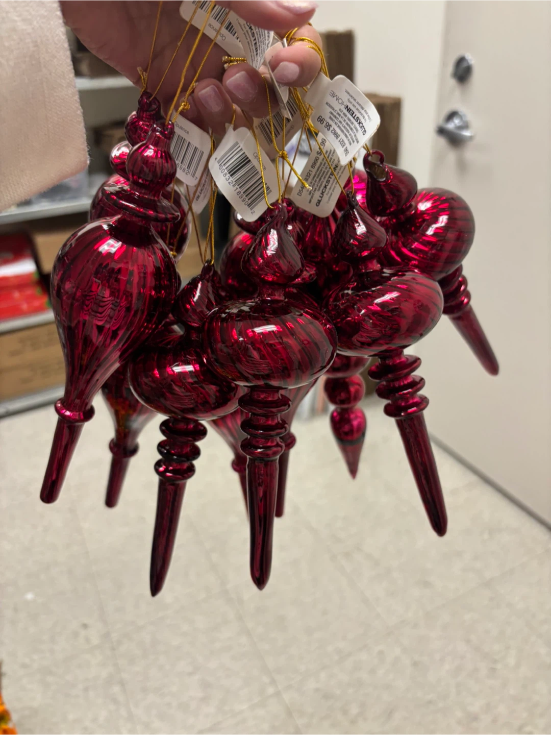 GlucksteinHome Red Christmas Ornaments - photo 2