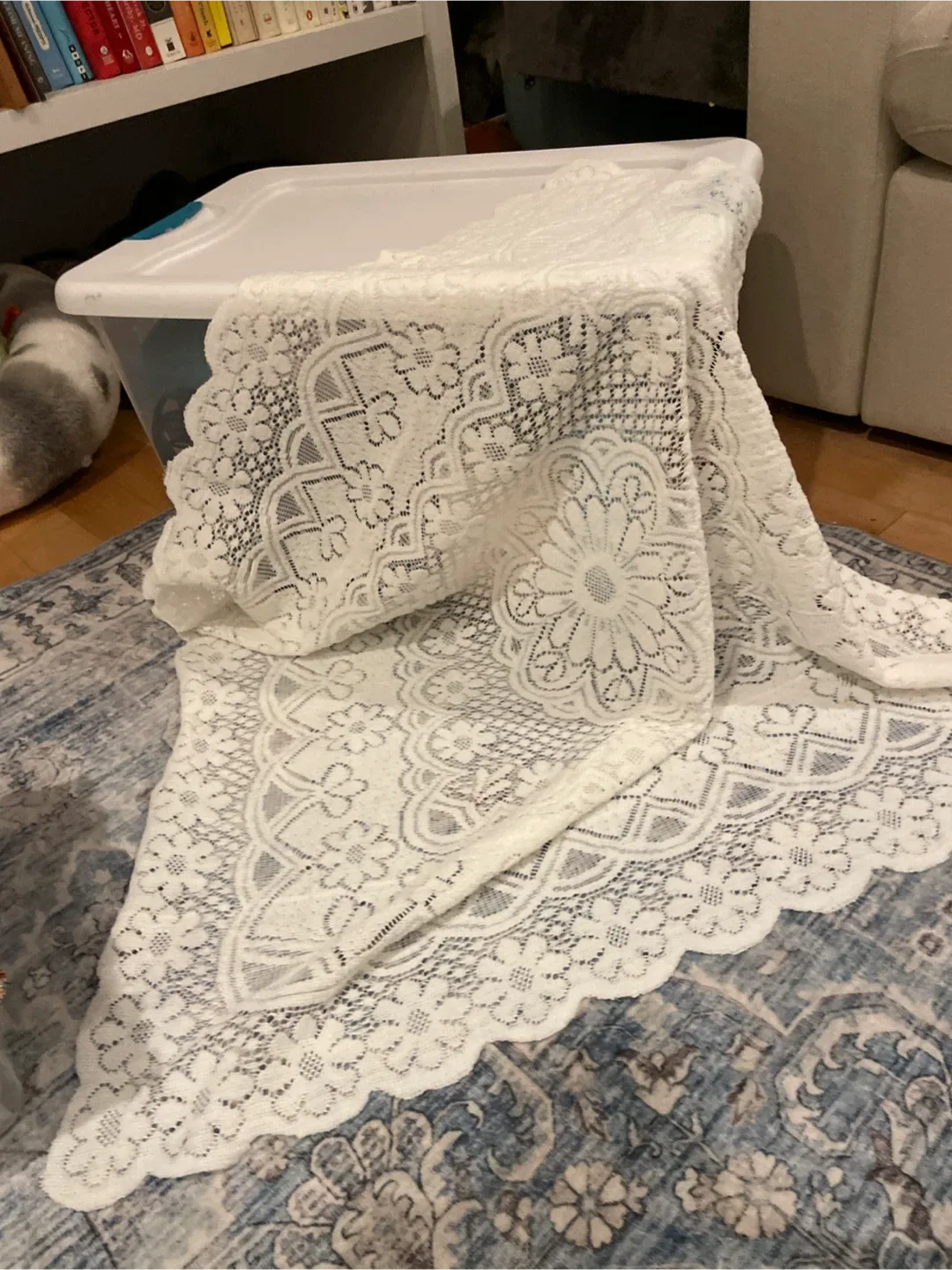 Small Lace Tablecloth - White image indicator(2)