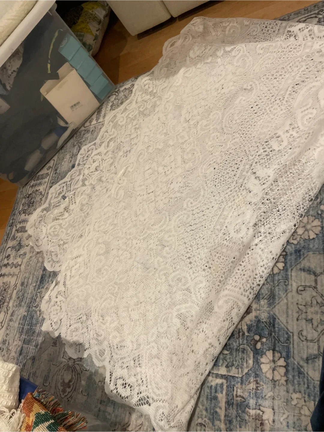 White Lace Tablecloth