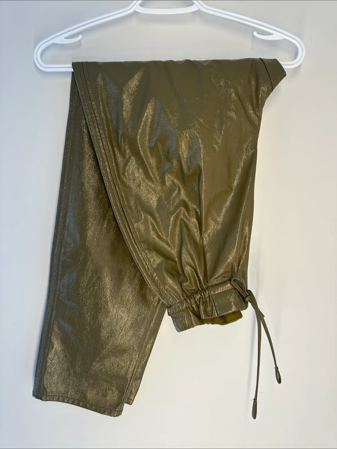 Wilfred Olive Green Faux Leather Pants - Size XS image indicator(6)