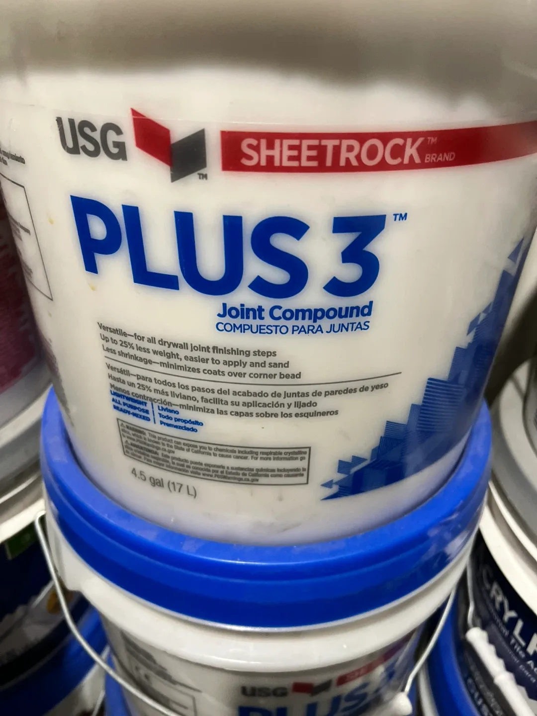 USG Sheetrock Plus 3 Joint Compound - 4.5 gal