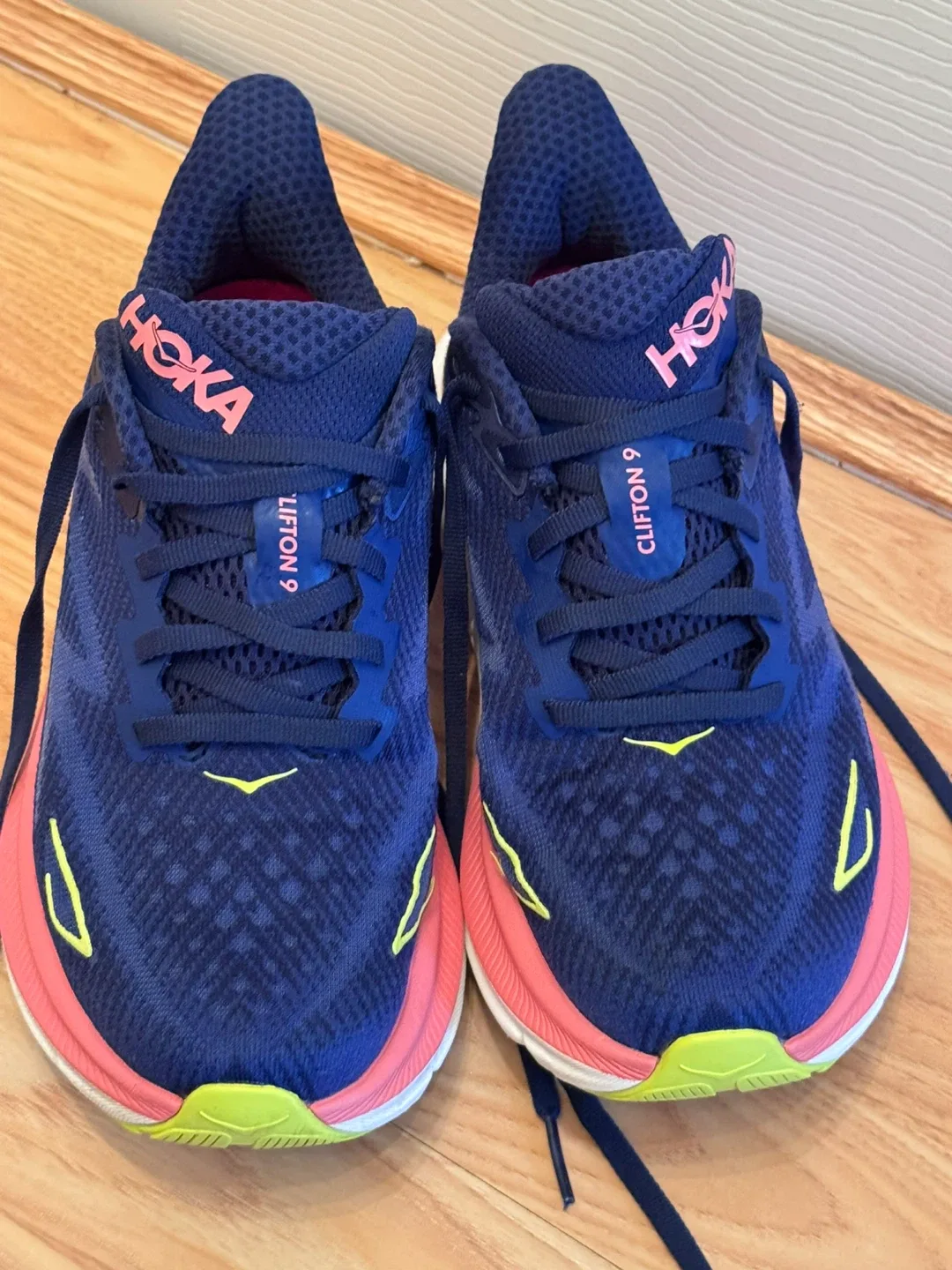 Hoka Clifton 9 Running Shoes - Blue/Pink image indicator(3)