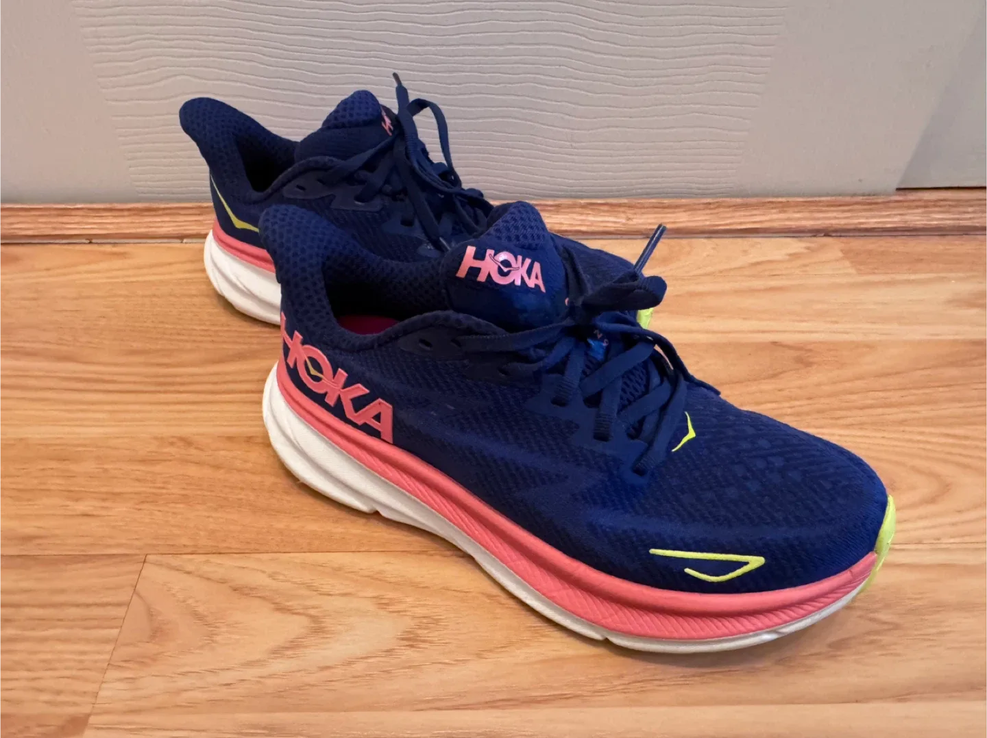 Hoka Clifton 9 Running Shoes - Blue/Pink image indicator(5)