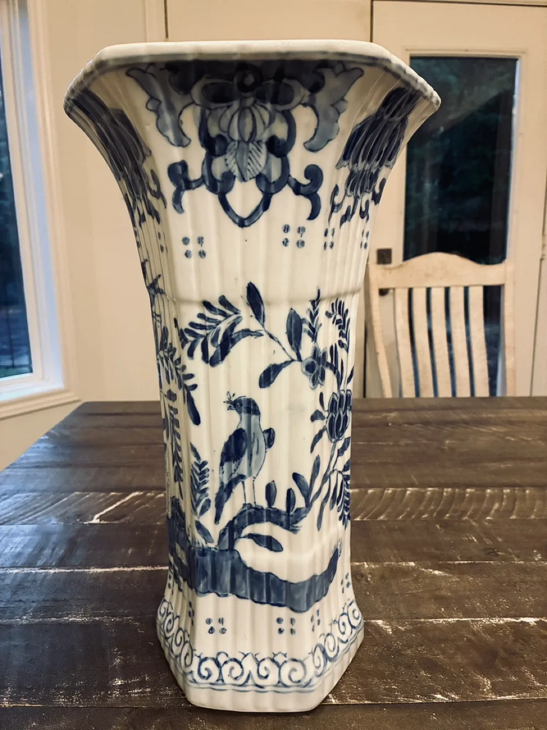 Gorgeous 16” high hand painted vase