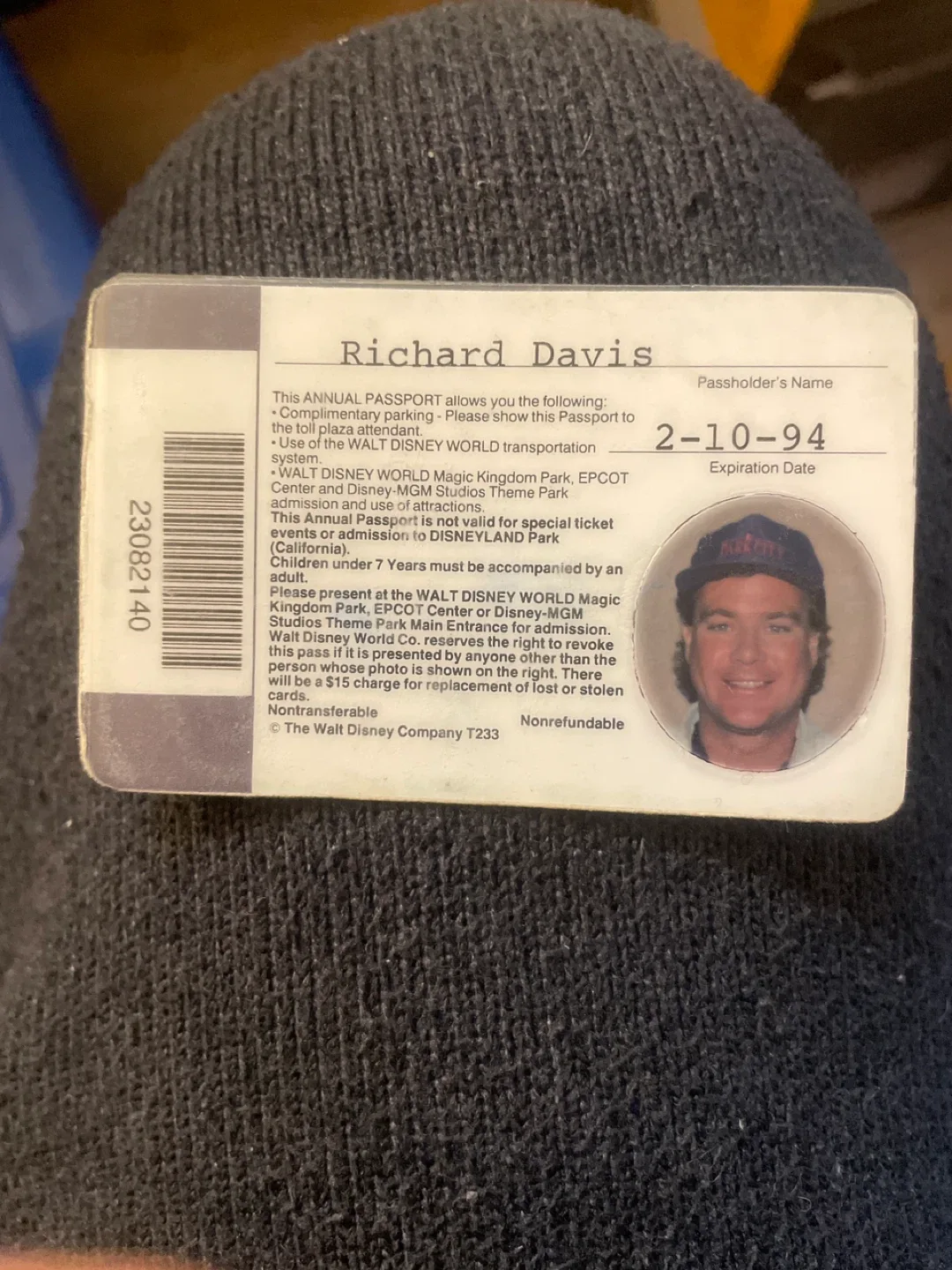 Rare 1994 Walt Disney World Annual Pass image indicator(2)