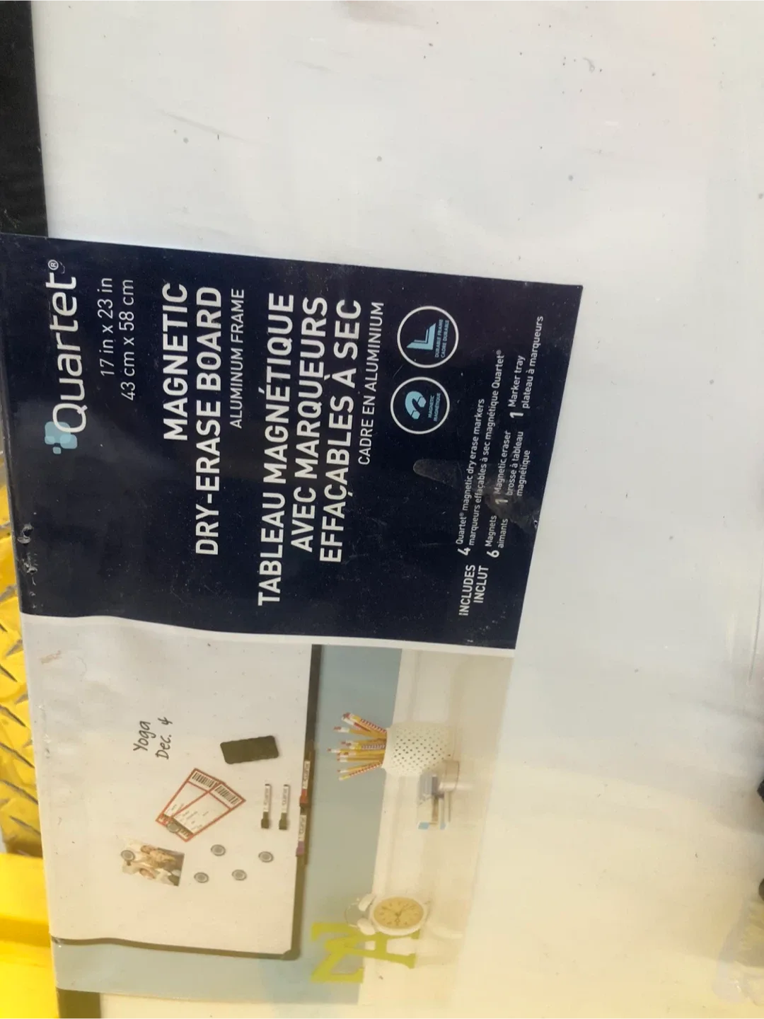 Quartet Magnetic Dry-Erase Board 17x23 inch