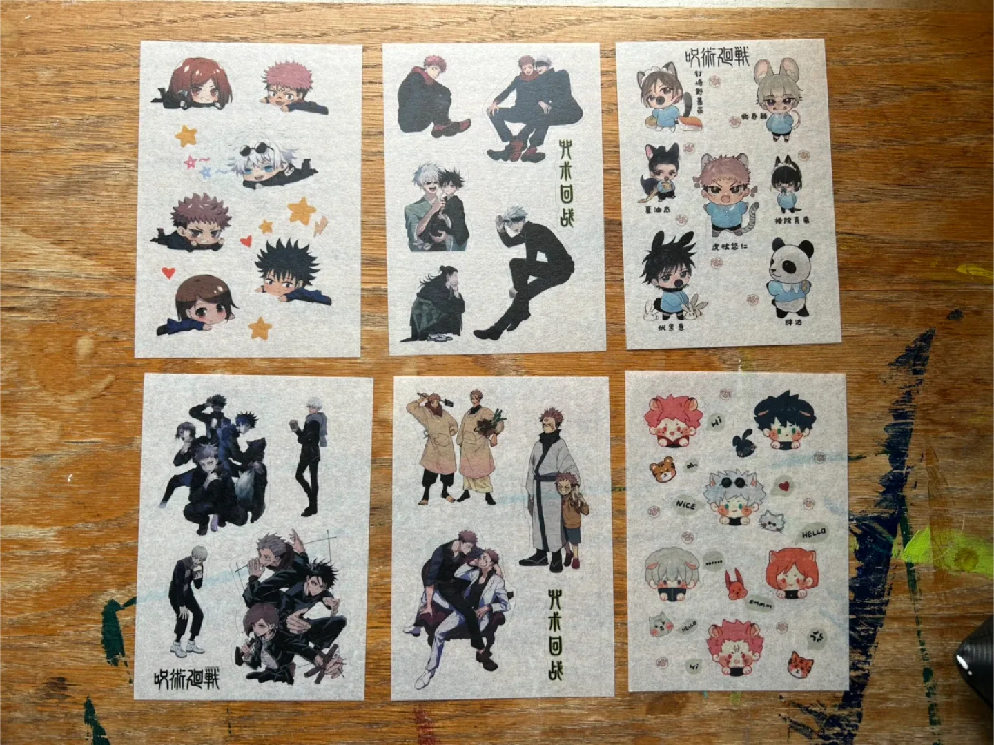 Jujutsu Kaisen Anime Stickers