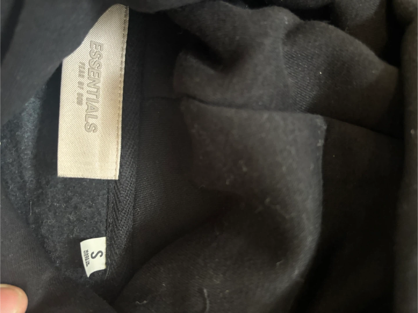 Essential hoodie black men’s small - photo 3
